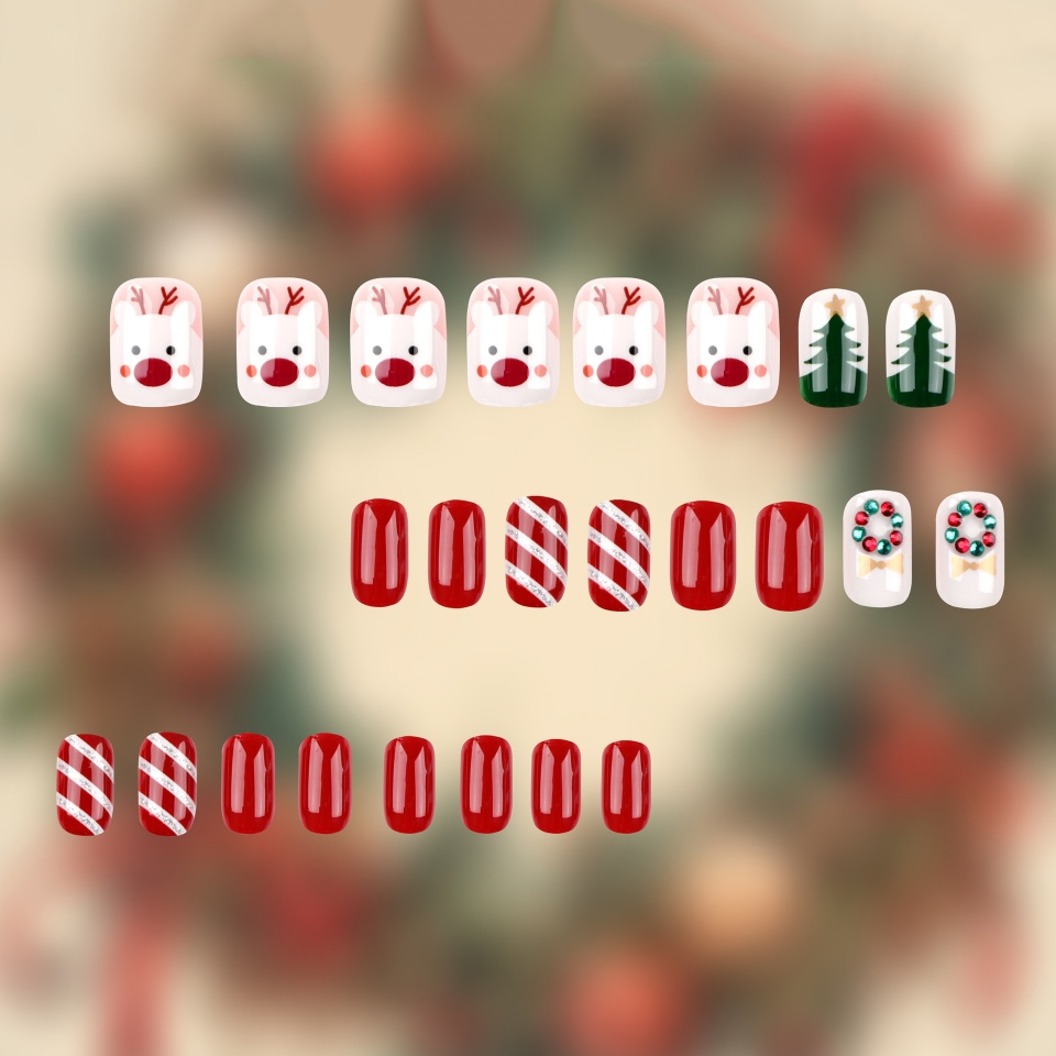 クリスマスフェイクネイルセット