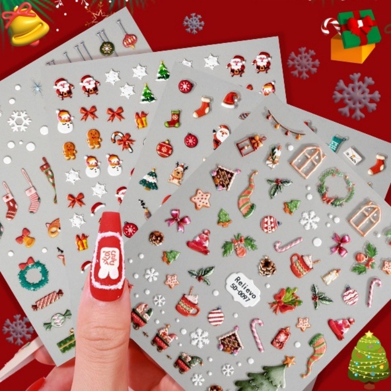 クリスマスネイルアートステッカーデカール