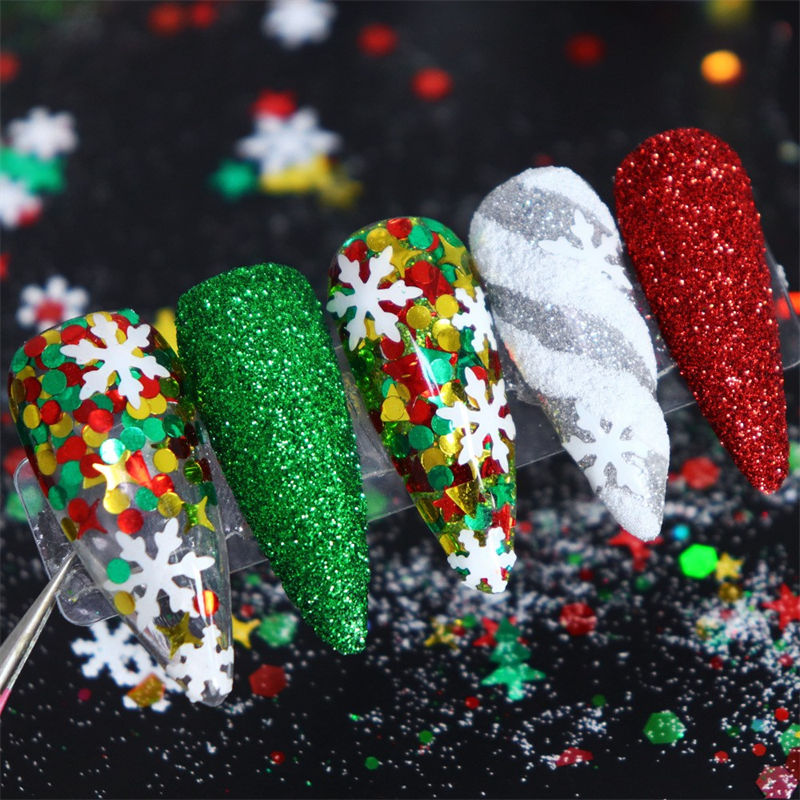 クリスマスネイルパウダーセット