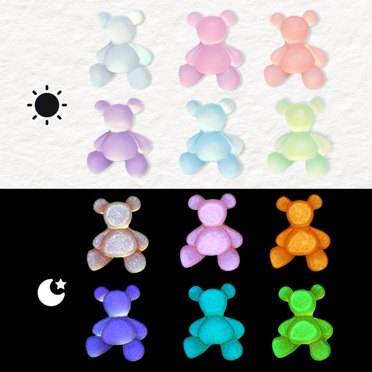 ネイルアート用のかわいいクマのネイルジュエル